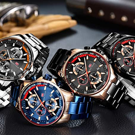 Mini Focus Lyxklocka För Män | Lyxklocka Män | Chronografklocka Män