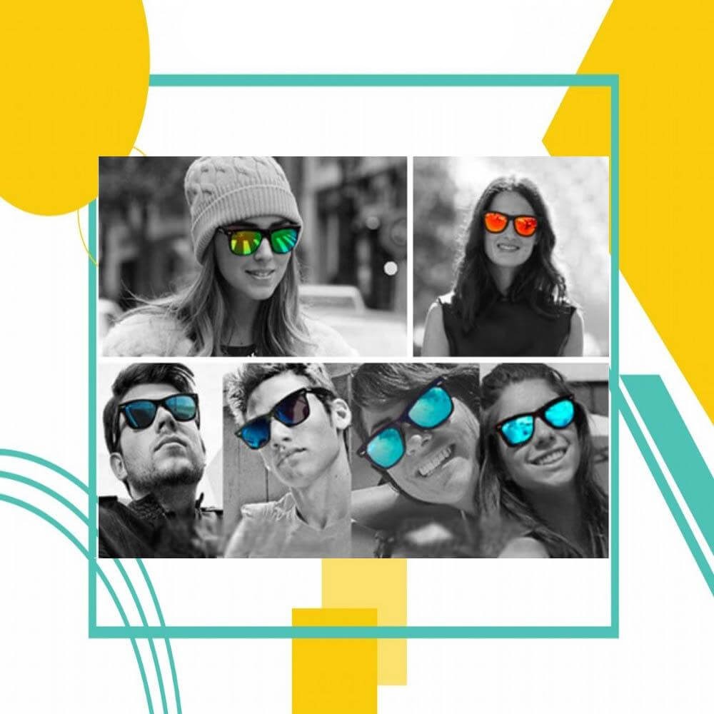 Magnetiska polariserade glasögon med clips