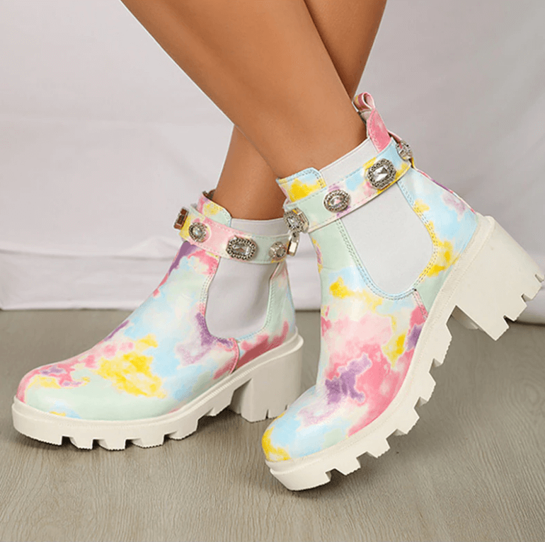 Tie Dye Ankelstövlar