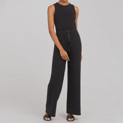 Variant image for Dam Jumpsuit Bekväm Polyester Lös Silhuett med Justerbart Bälte-25