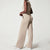 Dam Jumpsuit Bekväm Polyester Lös Silhuett med Justerbart Bälte-3