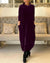 Dam Vinterklänning Långärmad Varmt Material Elegant Design-3