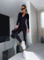 Dam Jumpsuit Sportig Stil Vågig Polyester-1