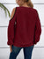 Blus Dam Färgblock Fyrkantig Halsringning Långa Ärmar Polyester-3