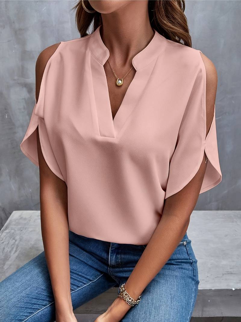 Variant image for Dam Axelfri Blus Lätt Material Elegant Sommar-1