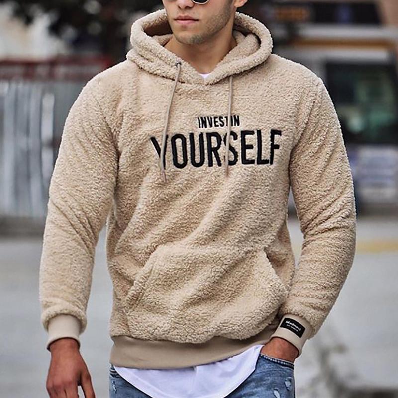 Variant image for Hoodie Män Avslappnad Stil Mjuk Bomull-9
