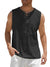 Herren Tanktop Kort Ärmar Andningsbart Tyg Bomull 3