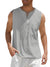 Herren Tanktop Kort Ärmar Andningsbart Tyg Bomull 6