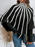 Dam Tröja Randig Mjuk Bomull Komfortabel Design-5