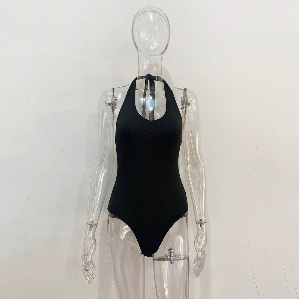 Dam Jumpsuit Rygglös Elegant Lätt Tyg-6