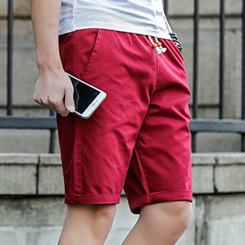 Variant image for Herr Shorts Avslappnat Cordmaterial Justerbar Snörning-8