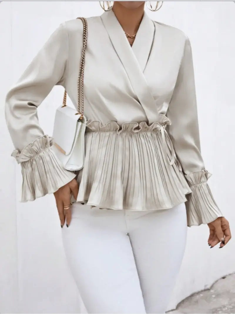 Variant image for Dam Satinblus Elegant Lätt Mjuk-1