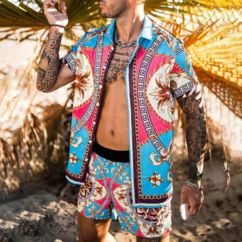 Herr Fritidsuppsättning 3D-tryckt Polyester Overdimensionerade Shorts 3