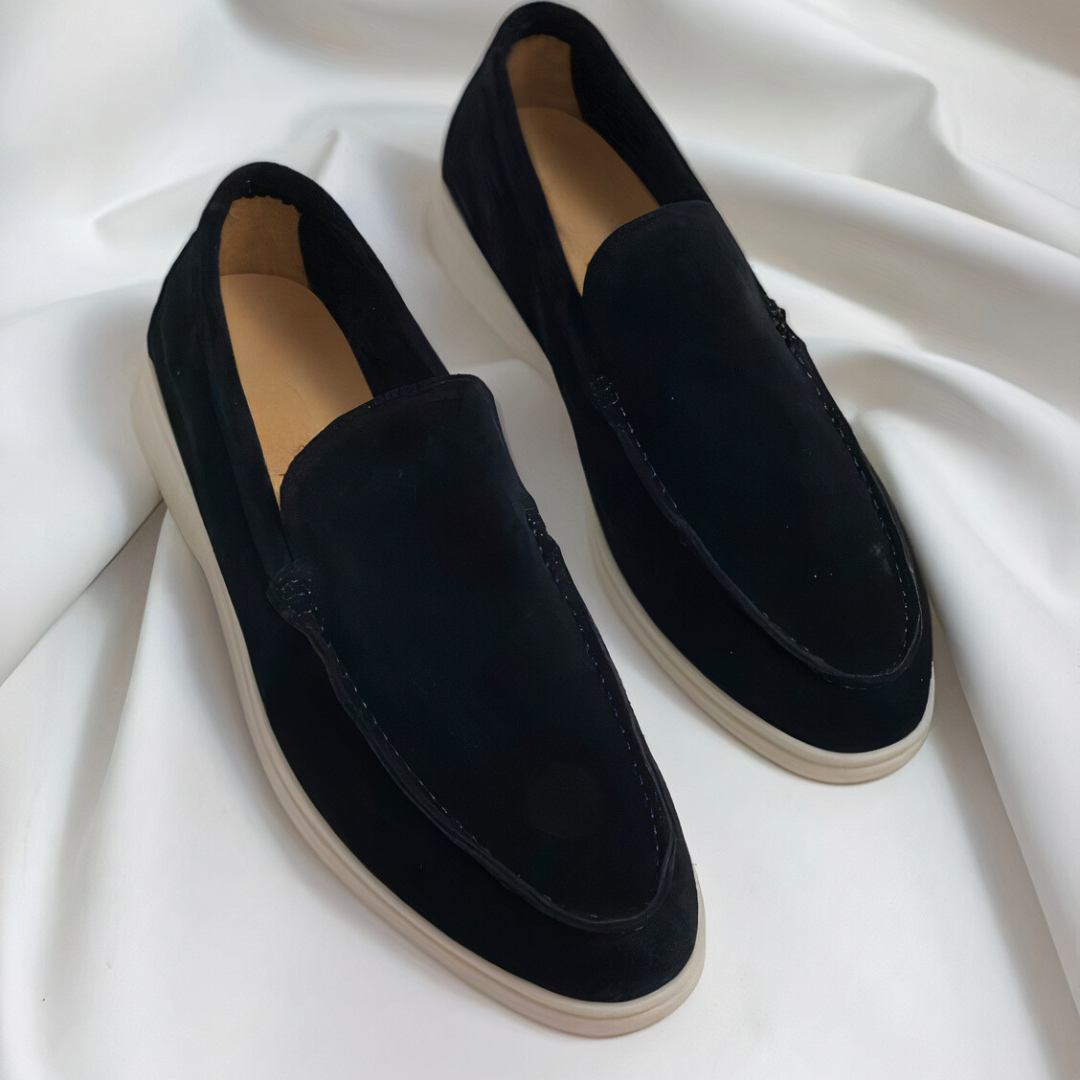 Herrskor Loafers Vintage Stil PU-Läder-1