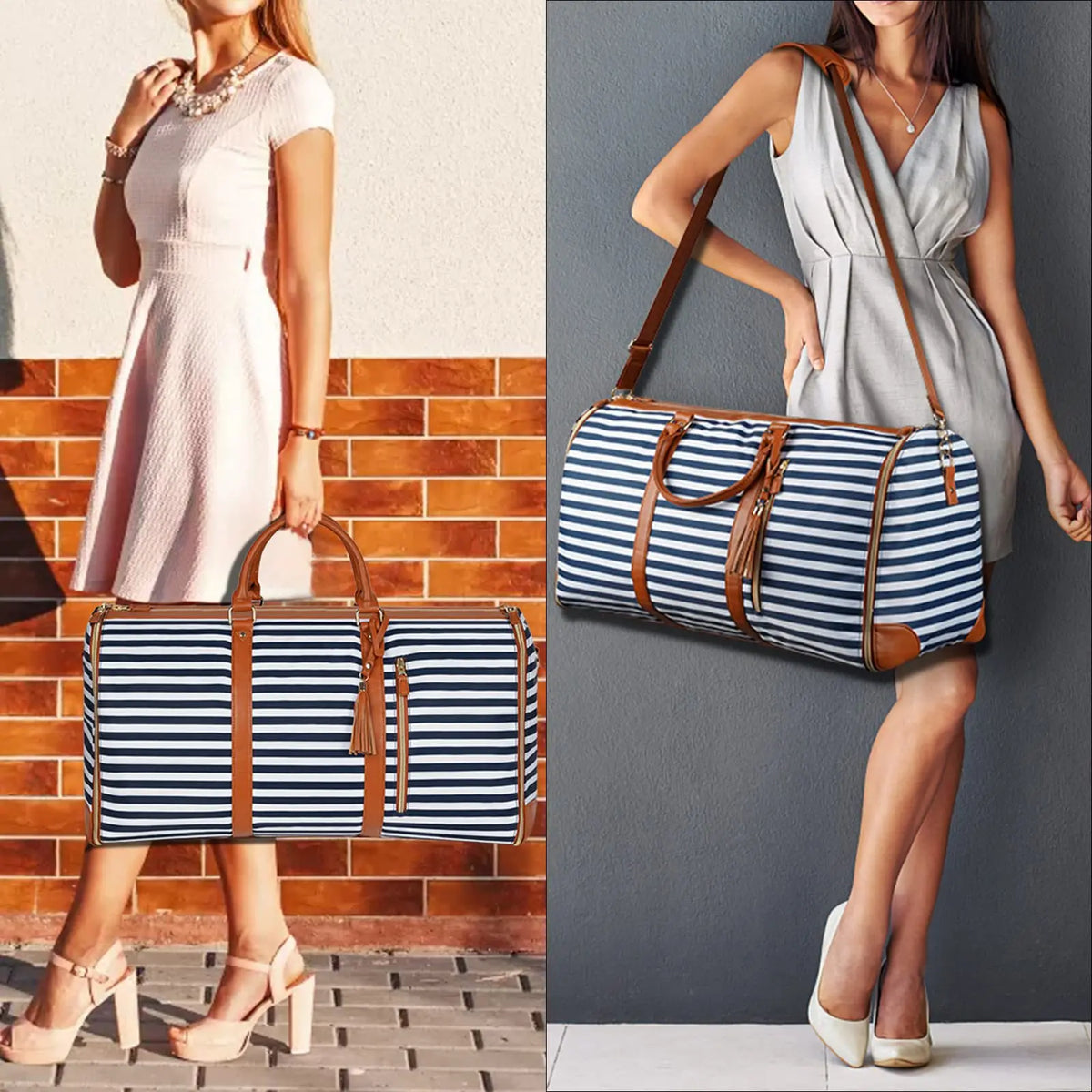 Variant image for Unisex Resväska Fällbar PU-Läder Vattentålig och Rymlig-2