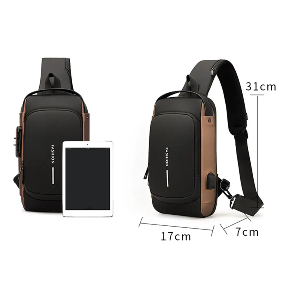 USB-laddning Cross Body Väska