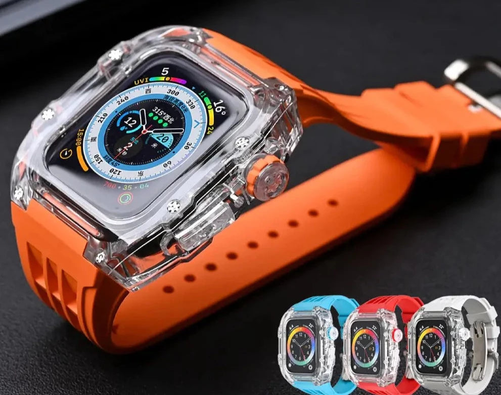 Apple Watch genomskinligt fallband
