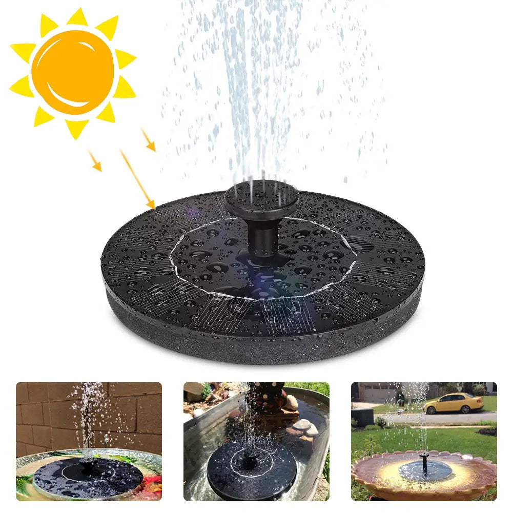 Mini Solar Splash Fountain