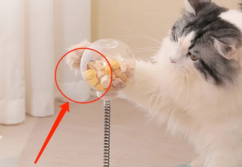 Interaktiv Kattmatningsleksak