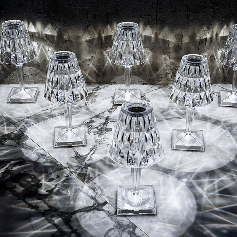 Glittrande Diamond Akryllampa