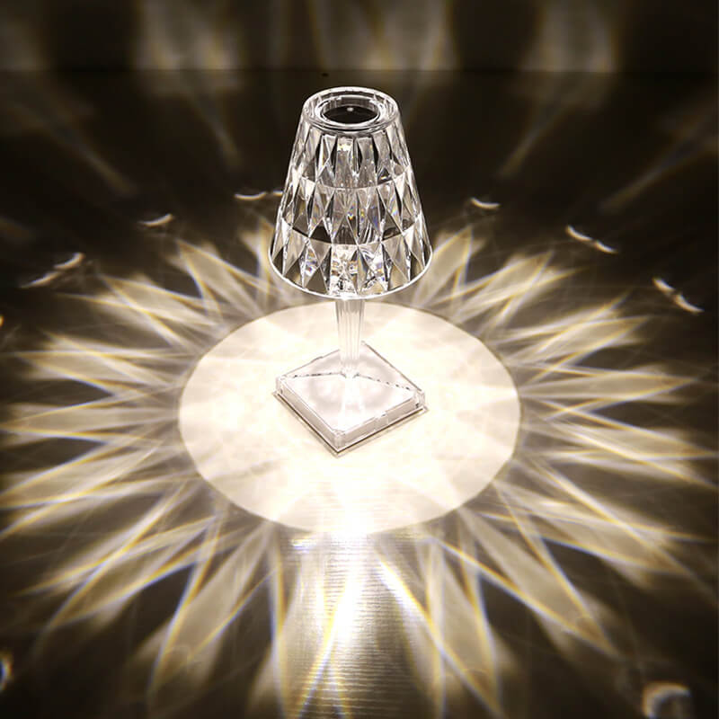 Glittrande Diamond Akryllampa