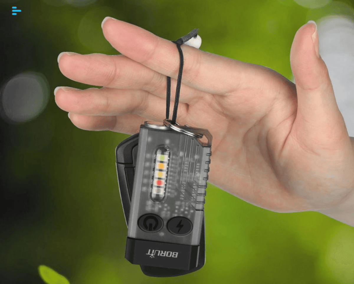 Uppladdningsbar Nyckelring Ficklampa