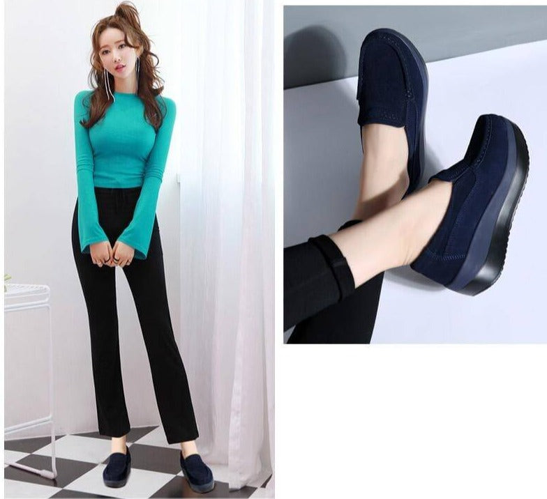 Kvinnors Slip-On Moccasin skor