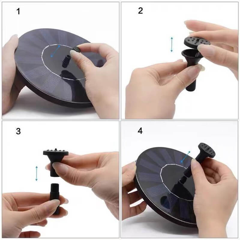 Mini Solar Flytande Fontän