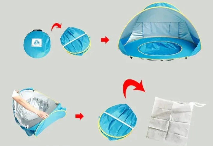 Sun Shelter Barnbassäng tält