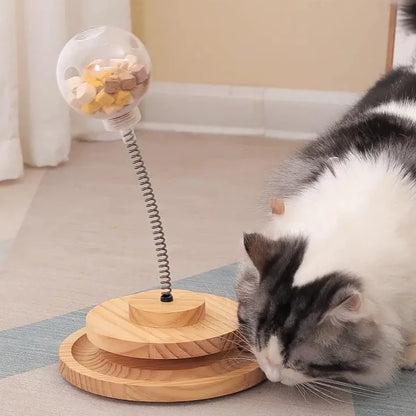 Interaktiv Kattmatningsleksak