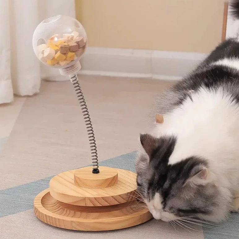 Interaktiv Kattmatningsleksak