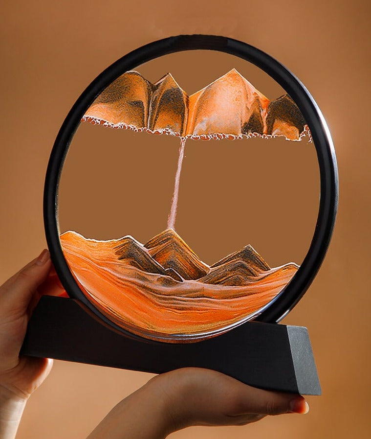 Dynamisk display för sandkonst