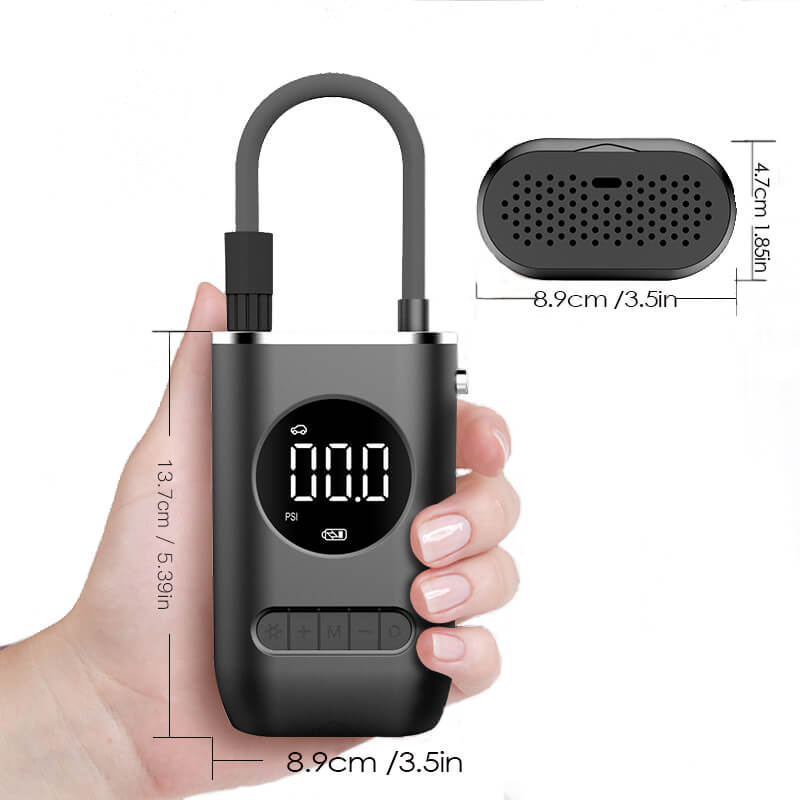 Kompakt trådlös luftkompressor