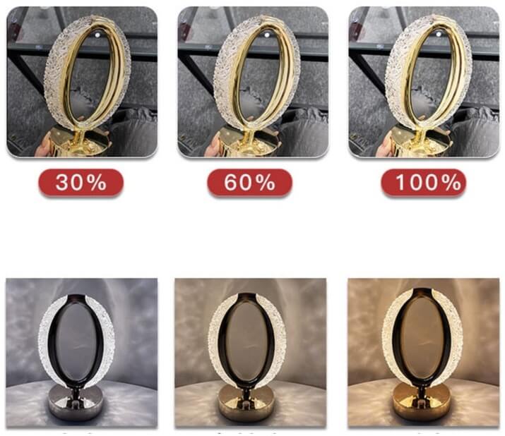 Crystal Glow Bordslampa