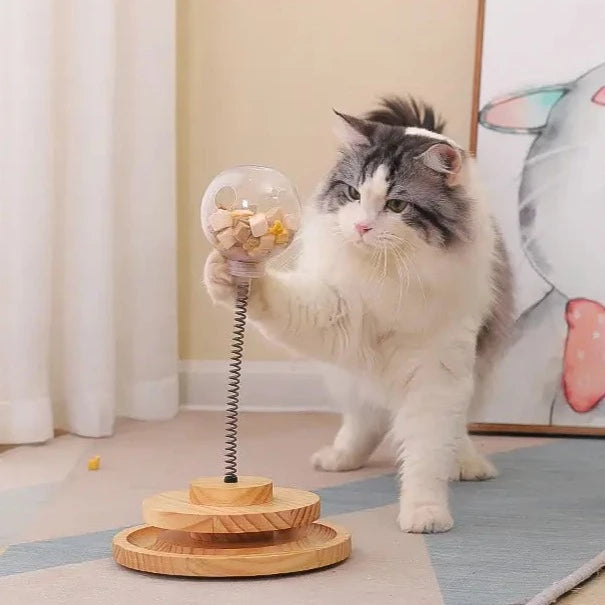 Interaktiv Kattmatningsleksak