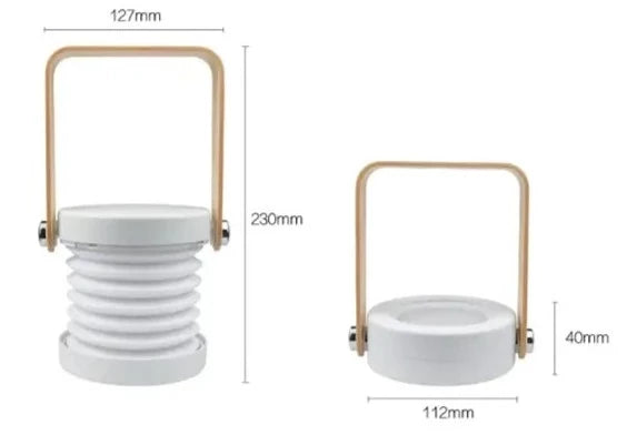 Fällbar touch LED campinglampa