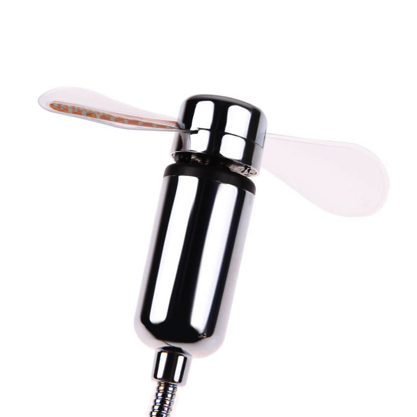 Flexibel Mini Fläkt LED Klocka