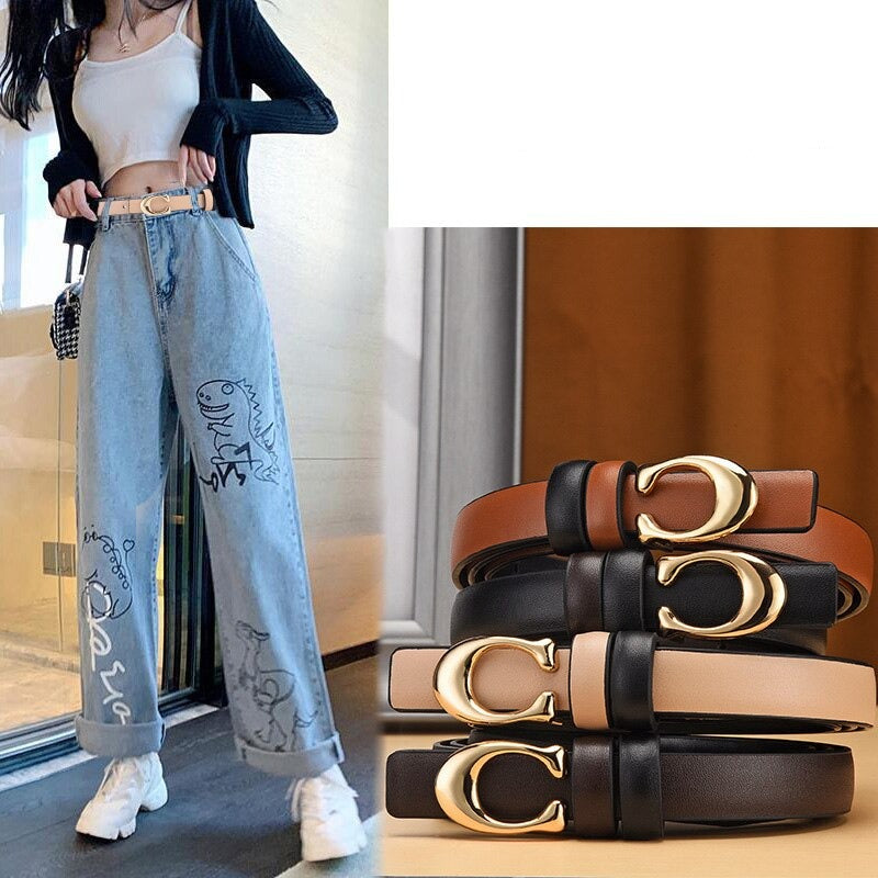 Damers Avtagbart C-Spänne Bälte