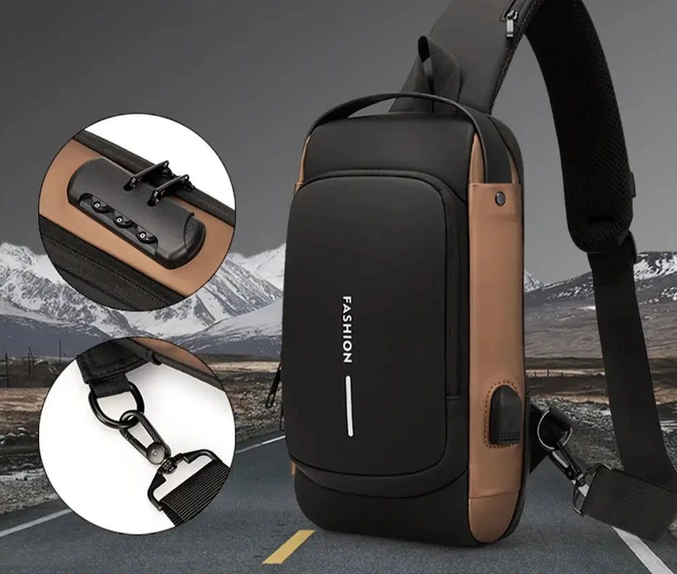 USB-laddning Cross Body Väska