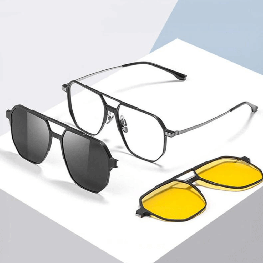 3-i-1 Magnetiska Polariserade Solglasögon