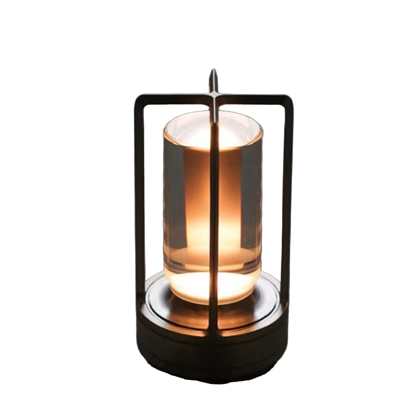 Kompakt Uppladdningsbar Dimbar Skrivbordslampa - Tidlös design utan snörning