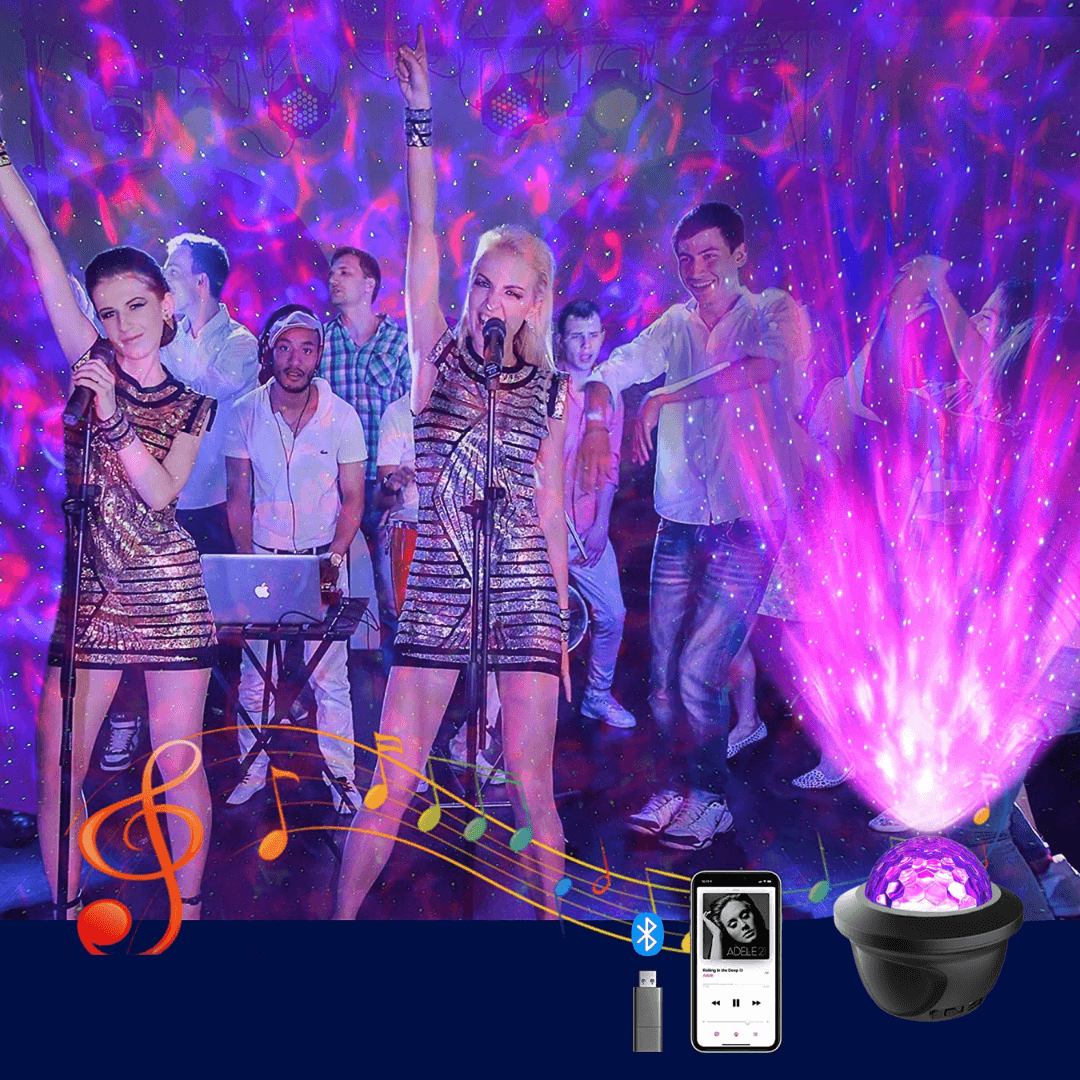 Galaxy Högtalare Party Ljus