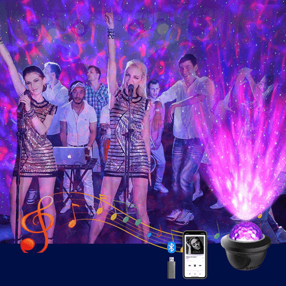 Galaxy Högtalare Party Ljus