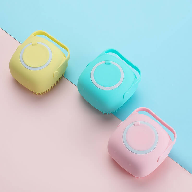 Badborste i mjuk silikon för husdjur