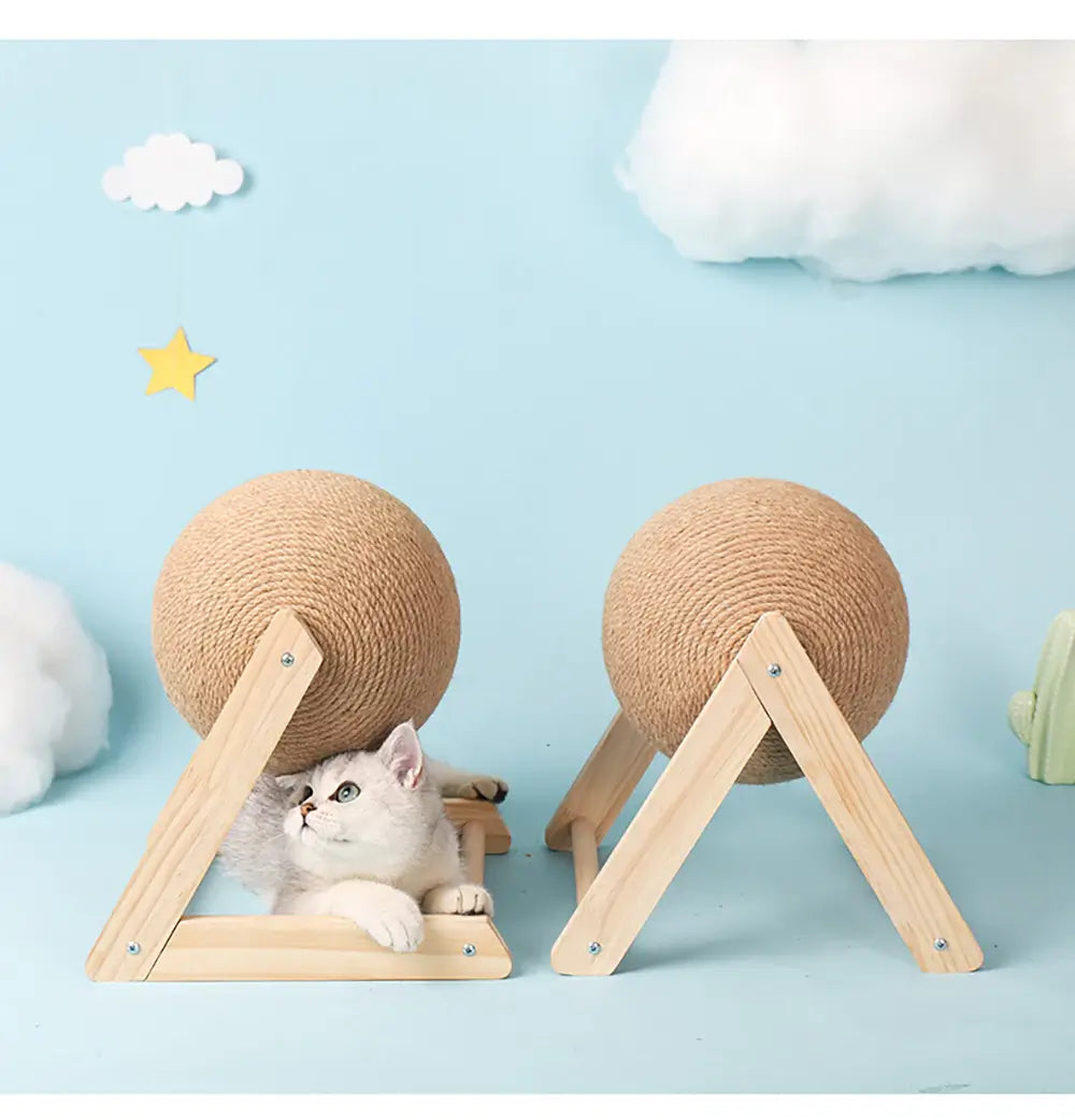 Katt Skrapa och rulla boll leksak