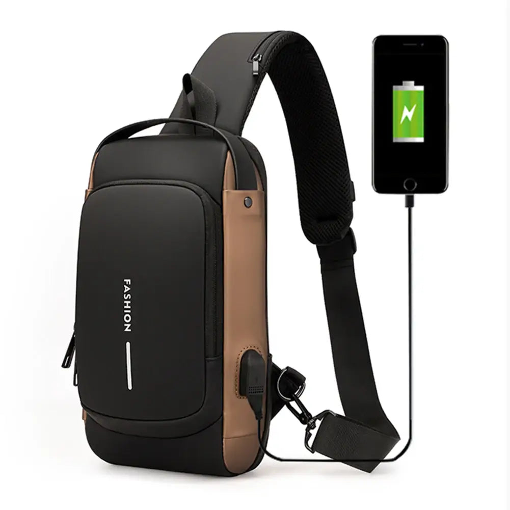 USB-laddning Cross Body Väska
