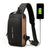 USB-laddning Cross Body Väska
