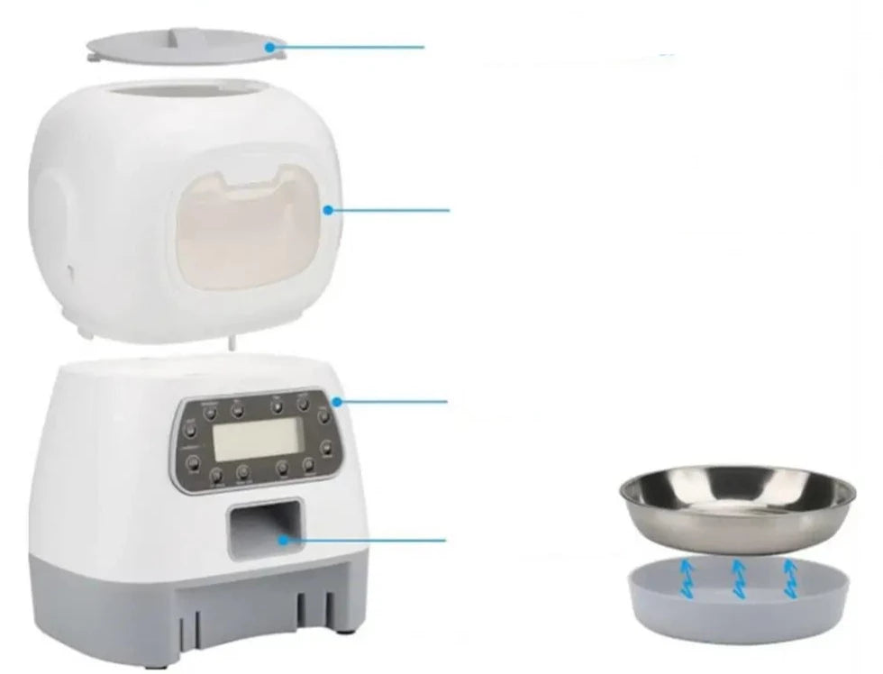 Röstinspelaning Automatisk Pet Feeder