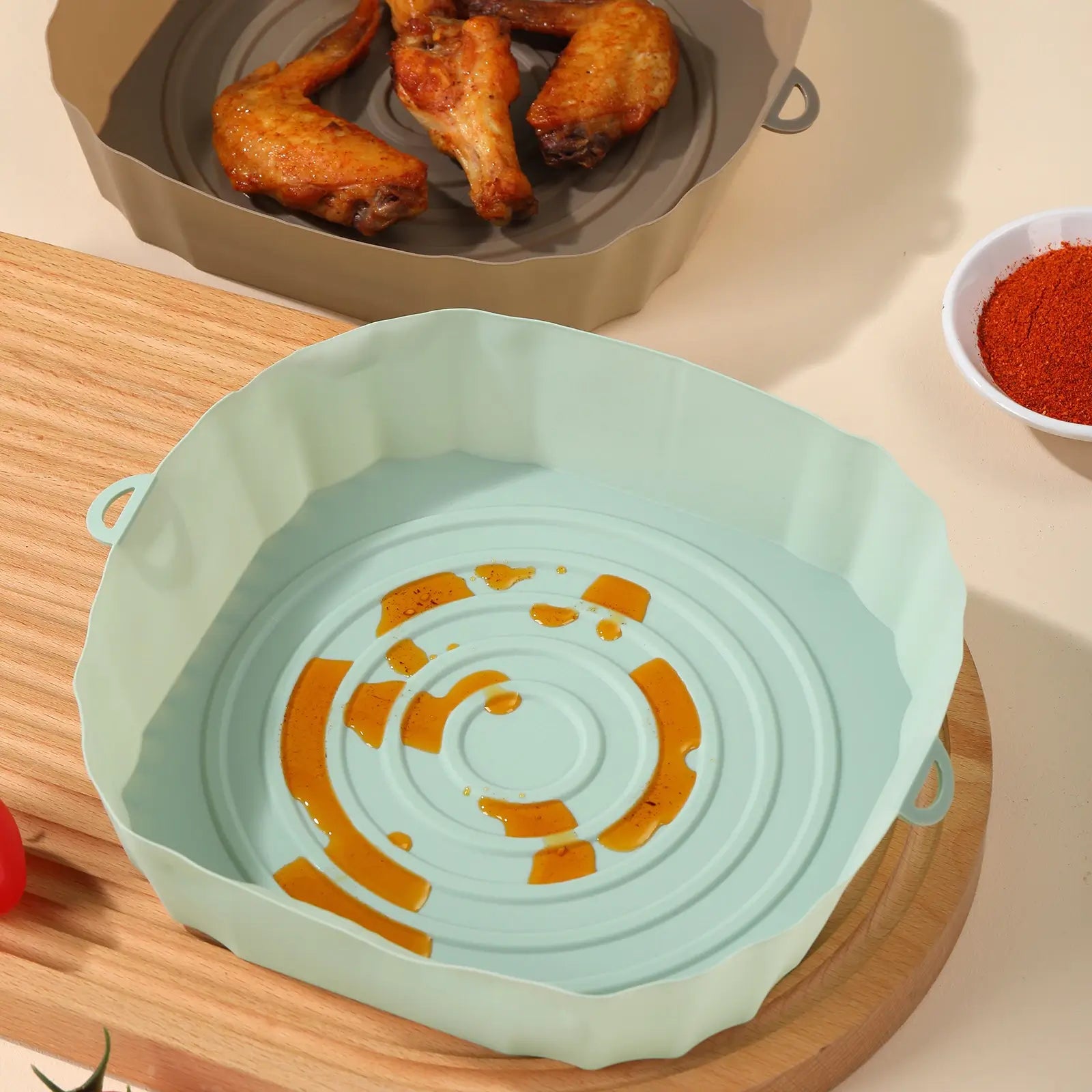 Återanvändbart silikonfoder för fritös