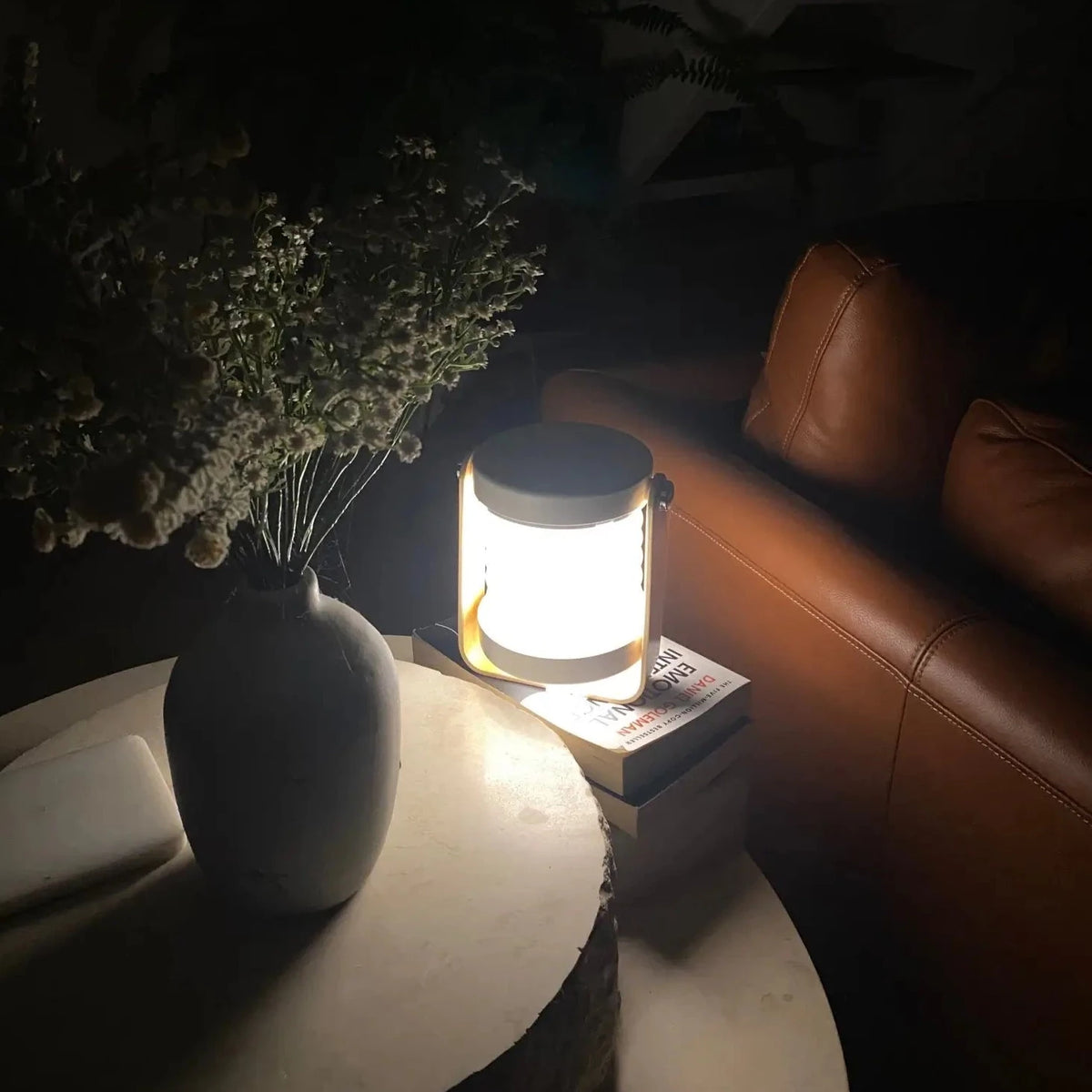 Fällbar touch LED campinglampa